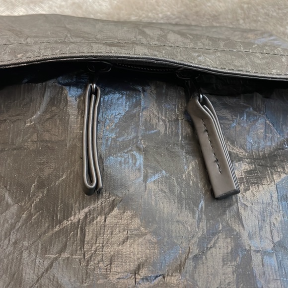 DuPont Tyvek Black Waterproof Backpack Bag Dry Bag Backpack Rare - Picture 9 of 16